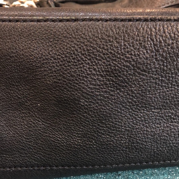 💙Michael Kors Lock Black Chain Tote  Bag! Please see description! Leather Bag! - Picture 9 of 14